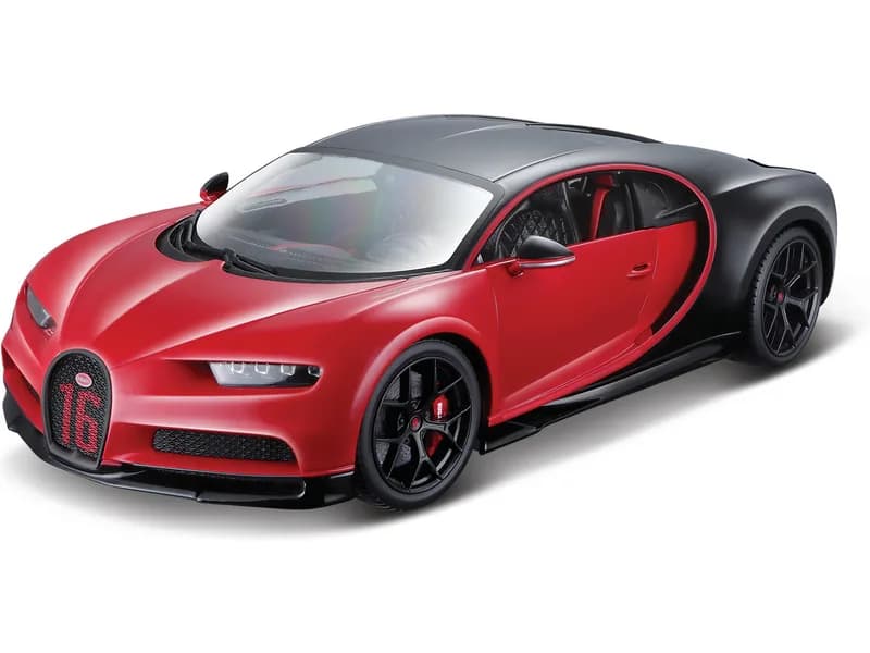 1/18 (Burago) BUGATTİ CHIRON SPORT (Kırmızı ve siyah)