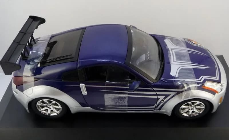 1/18 (Ertl) NISSAN 350 Z COUPE 2003 FAST&FURIOUS III - TOKYO DRİFT (2006) (Mavi ve Gümüş)
