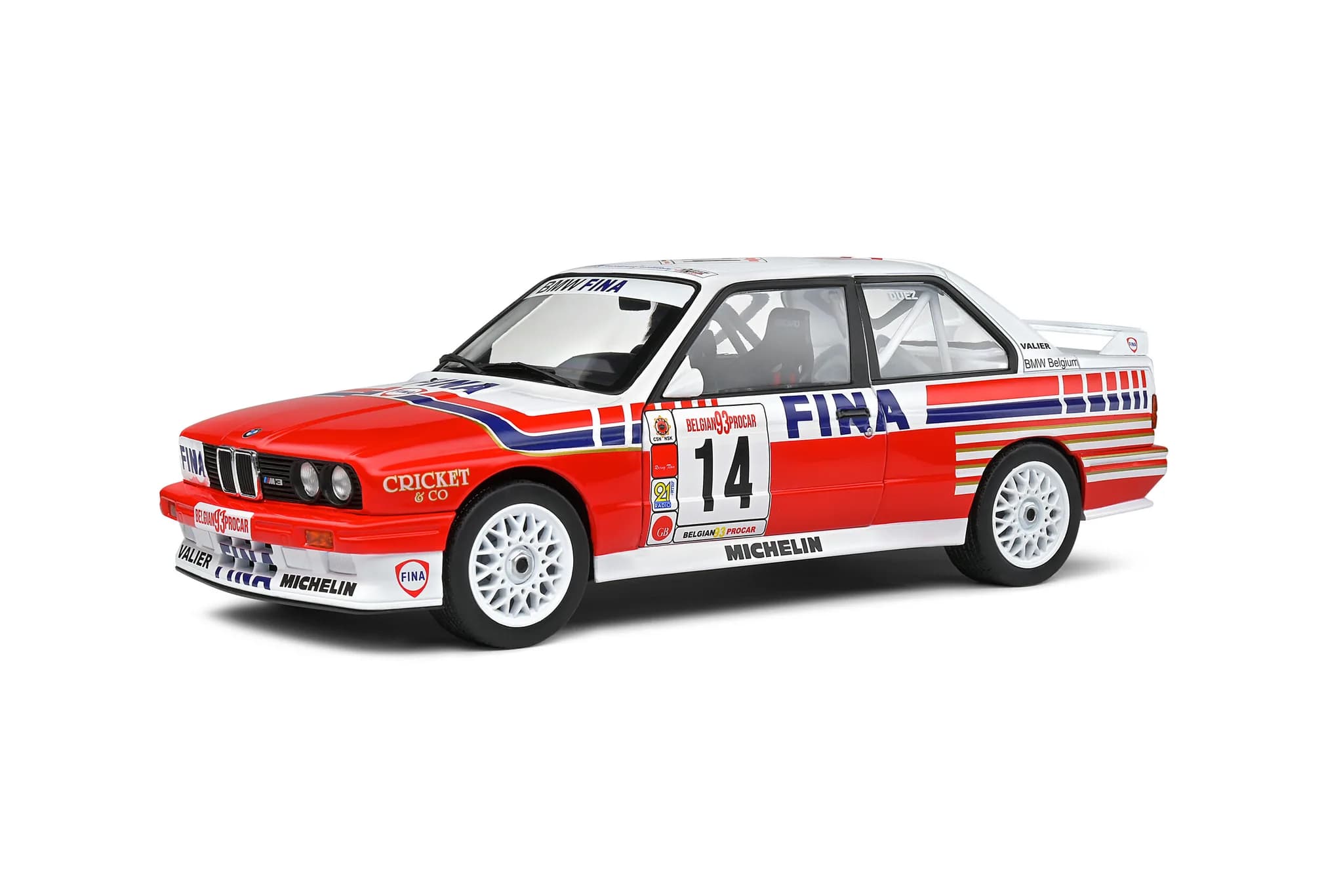 1/18 (Solido) BMW E30 M3 BELGIUM PRO CAR 1993