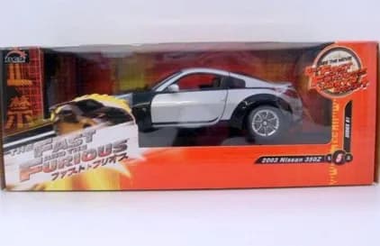 1/18 (RC2) NISSAN 350Z (Fast and the furious) (Metalik Gri ve Siyah)