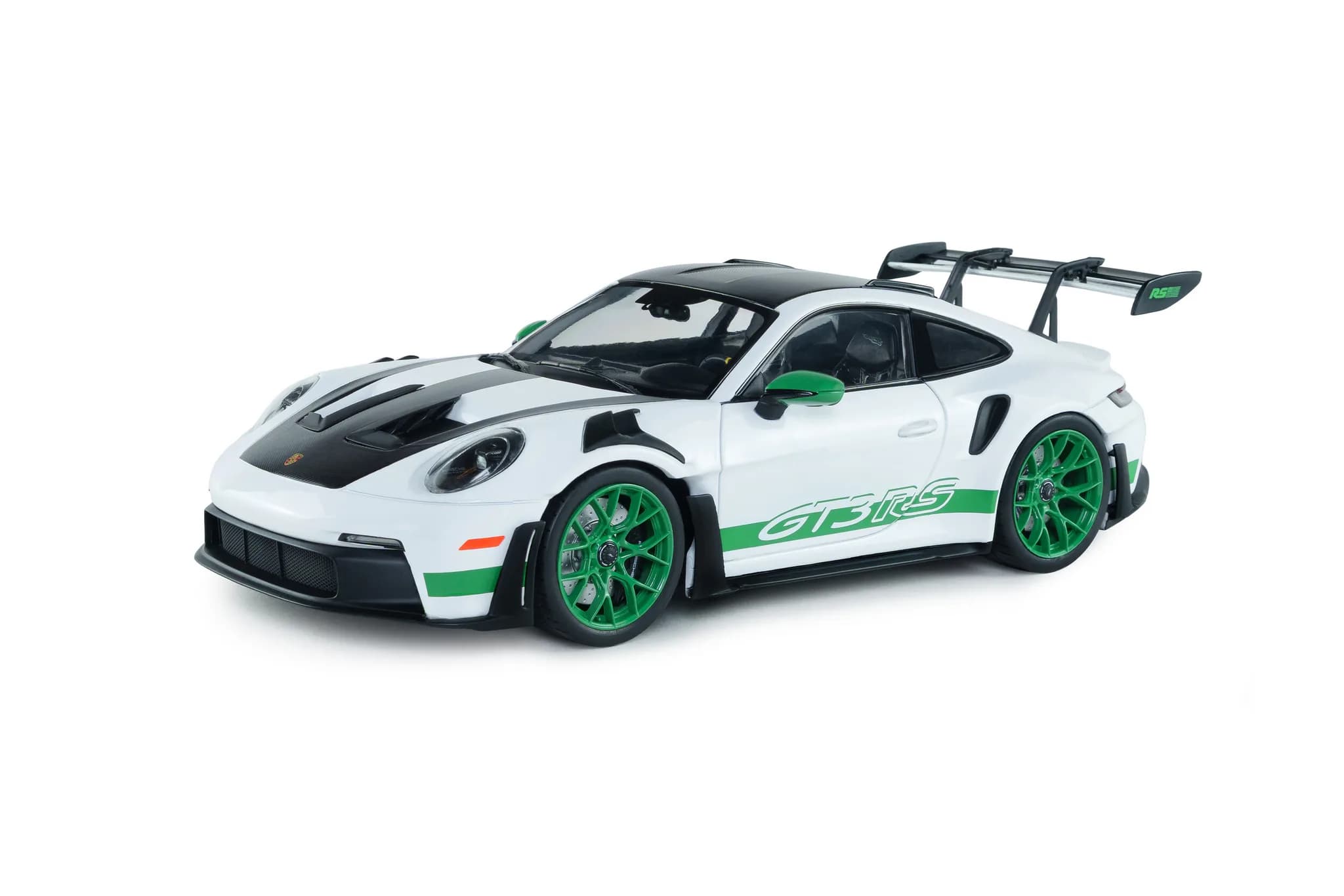 1/18 (Solido) PORSCHE 911 GT3 RS 2024 (Yeşil Şeritli Beyaz)