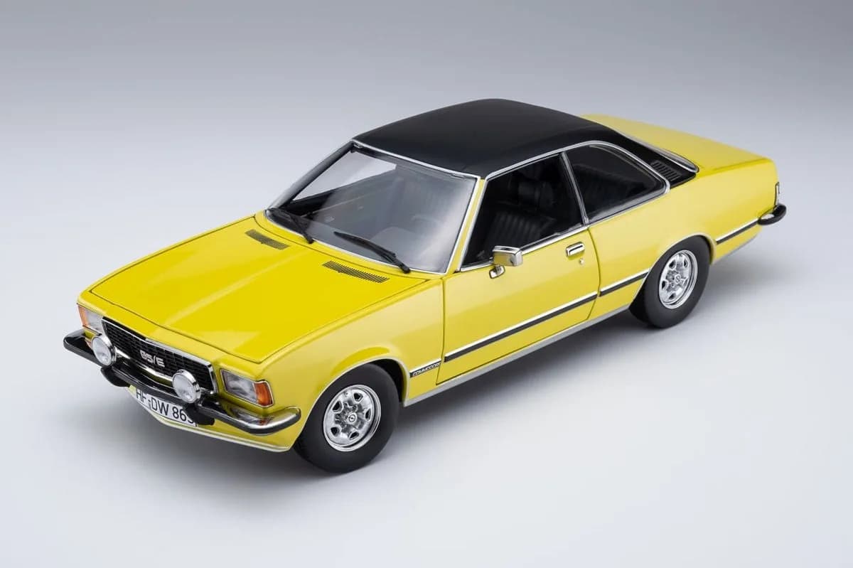 1/18 (Touring modelcars) OPEL COMMODORE B GS/E COUPE 1975 (Sarı-Siyah)