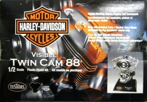 1/2 (Testors) HARLEY-DAVIDSON VISIBLE TWIN CAM88 (DEMONTE'dir)