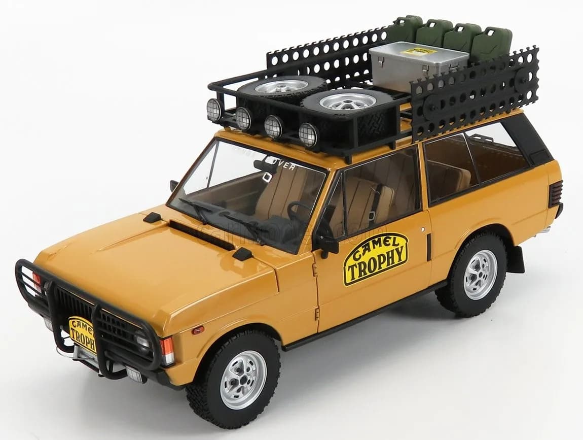 1/18 (Almost real) LAND ROVER RANGE ROVER ''CAMEL TROPHY'' PAPUA NEW GUINEA 1982 (Camel sarısı-Kum Sarısı)