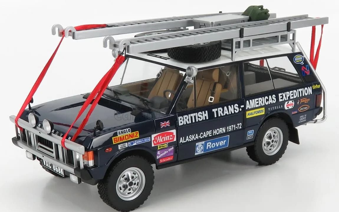 1/18 (Almost real) LAND ROVER RANGE ROVER THE BRITISH TRANS-AMERICAS EXPEDIHION EDITION 1971-1972 (868K) (Toskana mavisi)