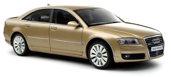 1/18 (Kyosho) AUDI A8 W12 (Metalik Bej / Şampanya Rengi)