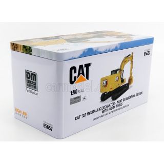 1/50 (Diecast masters) Caterpillar 323 YENİ LOGO Metal Paletli Eskavatör