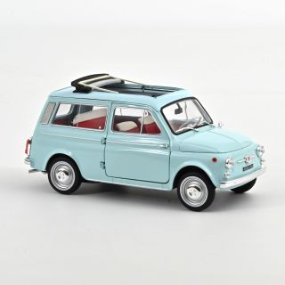 1/18 (Norev) FIAT 500 GIARDINIERA  ACQUAMARINA 1964